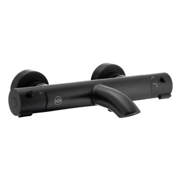 KFA Armatura 5734-010-81 - Termostatisk hane til badekar MOZA mat sort