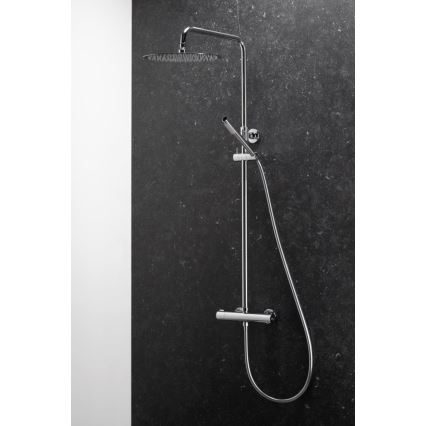 KFA Armatura 5736-920-00 - Brusesæt m. termostathane MOZA skinnende krom