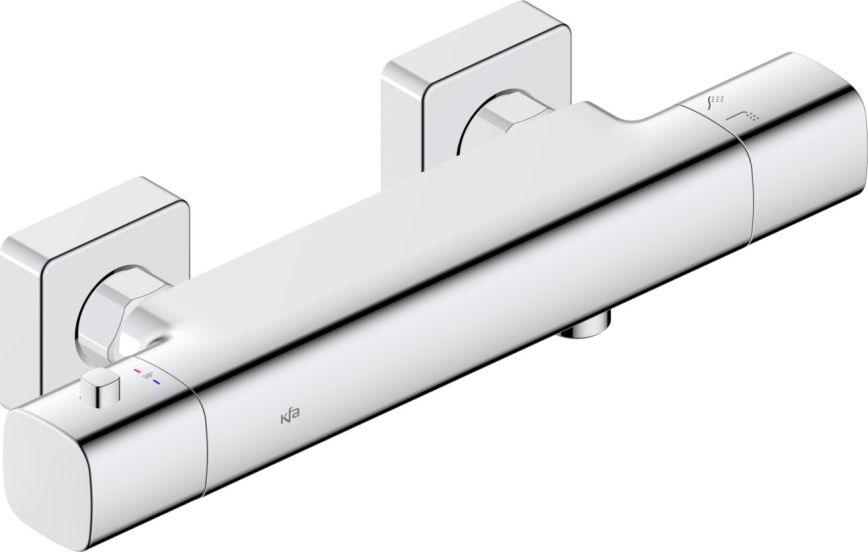 KFA Armatura 5756-010-00 - Termostatisk brusearmatur MALAGA i poleret krom