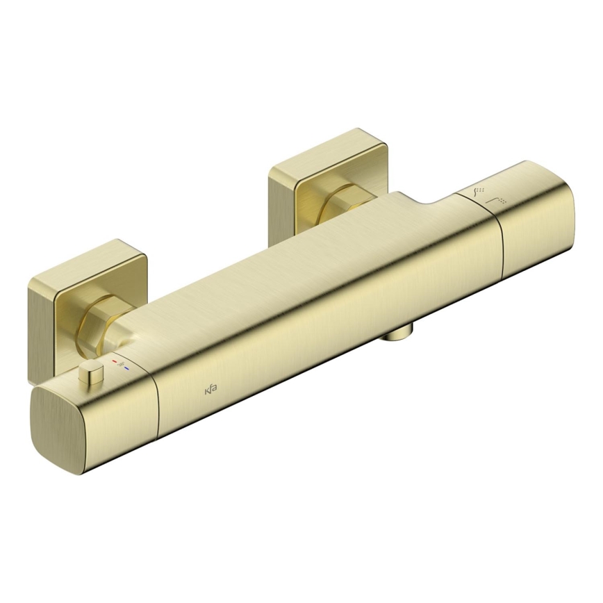 KFA Armatura 5756-010-31 - Termostatisk brusearmatur MALAGA børstet guld