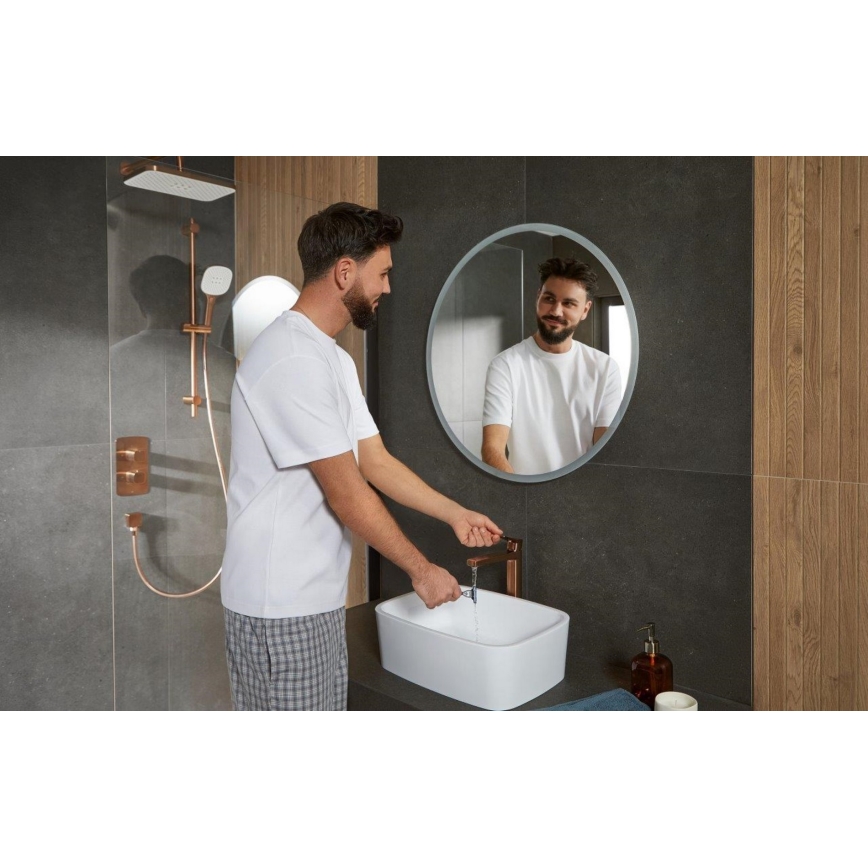KFA Armatura 5759-301-34 - Brusesæt med termostatisk indbygningsarmatur MALAGA i rosaguldfinish