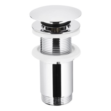 KFA Armatura 660-253-00 - Vaskafløb uden overløb CLICK-CLACK diameter 6,6 cm skinnende krom