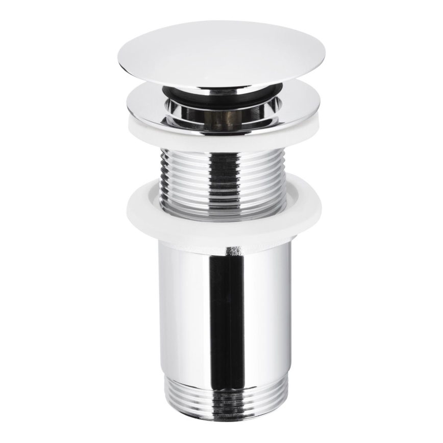 KFA Armatura 660-253-00 - Vaskafløb uden overløb CLICK-CLACK diameter 6,6 cm skinnende krom