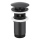 KFA Armatura 660-254-81 - Håndvask afløb m. overløb CLICK-CLACK diameter 6,6 cm messing/mat sort