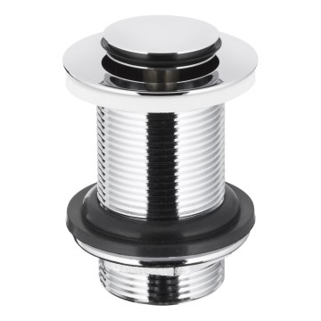 KFA Armatura 660-353-00 - Vaskafløb uden overløb CLICK-CLACK diameter 6,2 cm skinnende krom