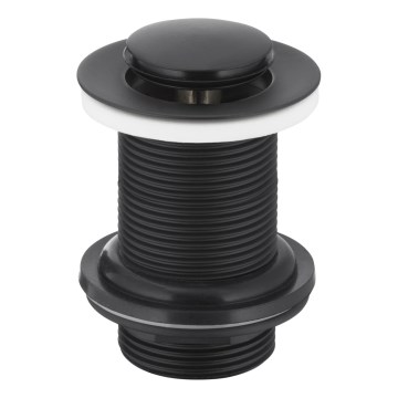 KFA Armatura 660-353-81 - Vaskafløb uden overløb CLICK-CLACK diameter 6,2 cm messing/mat sort