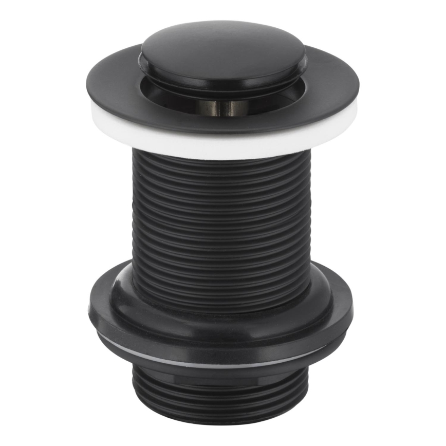 KFA Armatura 660-353-81 - Vaskafløb uden overløb CLICK-CLACK diameter 6,2 cm messing/mat sort