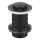 KFA Armatura 660-353-81 - Vaskafløb uden overløb CLICK-CLACK diameter 6,2 cm messing/mat sort