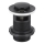 KFA Armatura 660-354-81 - Håndvask afløb m. overløb CLICK-CLACK diameter 6,2 cm messing/mat sort