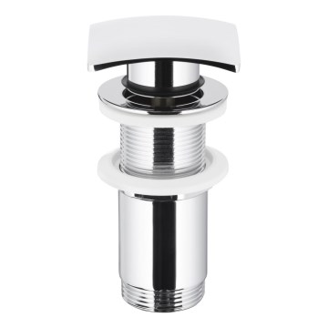 KFA Armatura 660-453-00 - Vaskafløb uden overløb CLICK-CLACK 7x7 cm skinnende krom