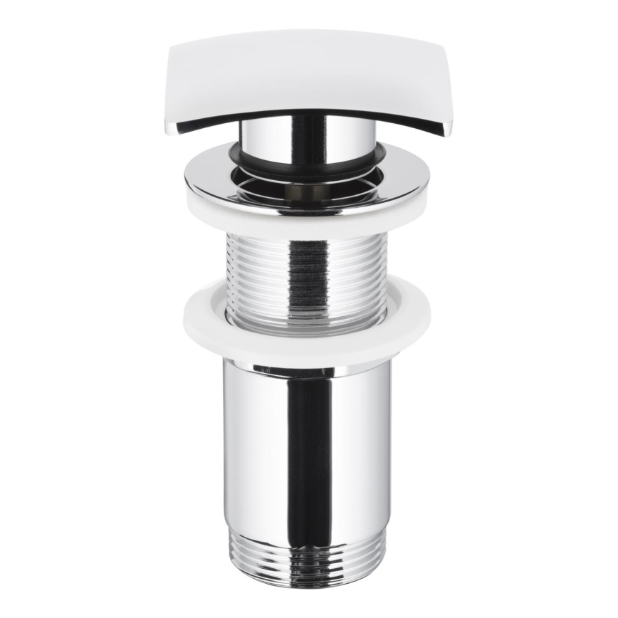 KFA Armatura 660-453-00 - Vaskafløb uden overløb CLICK-CLACK 7x7 cm skinnende krom