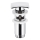 KFA Armatura 660-454-00 - Håndvask afløb m. overløb CLICK-CLACK 7x7 cm skinnende krom