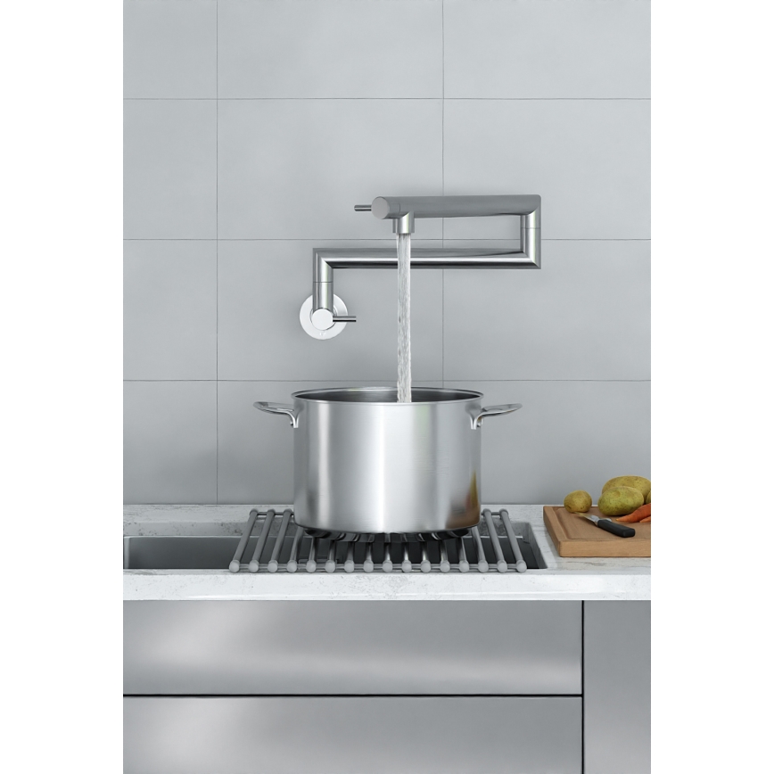 KFA Armatura 6623-030-22 - Køkkenarmatur med svingbar arm DUERO POT FILLER i rustfrit stål