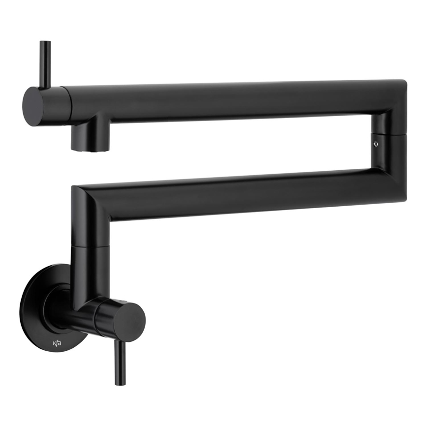 KFA Armatura 6623-030-81 - Køkkenarmatur med svingarm DUERO POT FILLER i rustfrit stål/mat sort