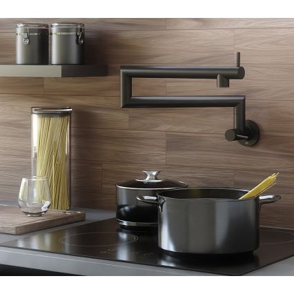 KFA Armatura 6623-030-81 - Køkkenhane med led DUERO POT FILLER rustfri/mat sort