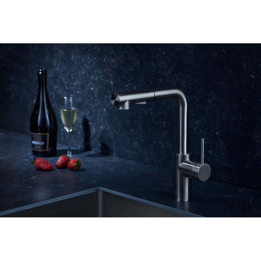 KFA Armatura 6623-110-22 - Hane m. udtrækkelig sprayer DUERO BASIC rustfri