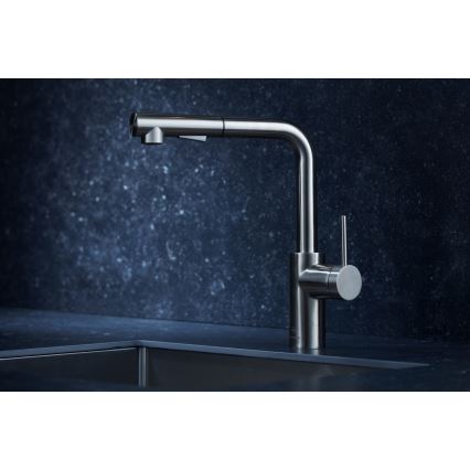 KFA Armatura 6623-110-22 - Hane m. udtrækkelig sprayer DUERO BASIC rustfri