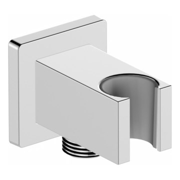 KFA Armatura 845-051-00 - Vinklet bruseholder m. outlet LOGON skinnende krom