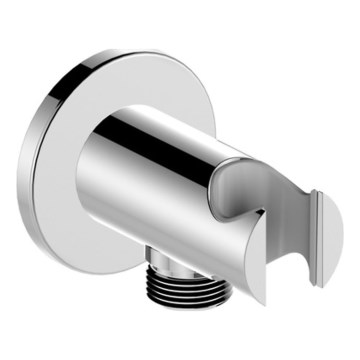 KFA Armatura 845-053-00 - Rund bruseholer med outlet MOZA/HALIT skinnende krom