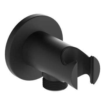 KFA Armatura 845-053-81 - Rund bruseholer med outlet MOZA messing/mat sort