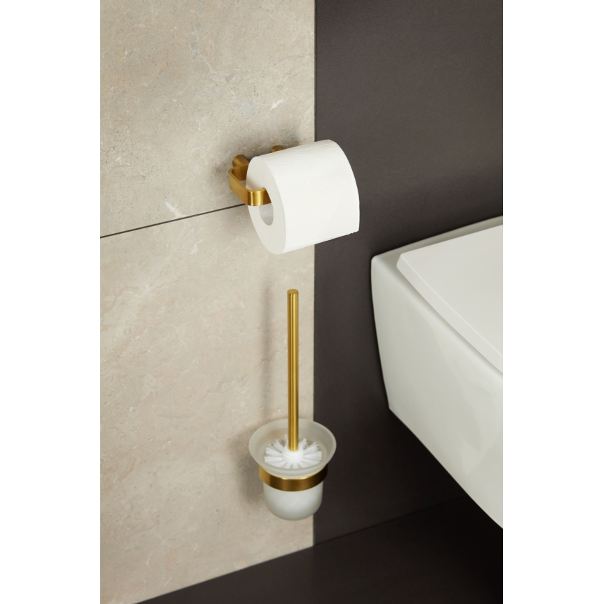 KFA Armatura 864-022-31 - Toiletrulleholder rustfri/jord guldfarvet