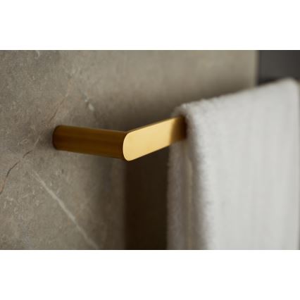 KFA Armatura 864-026-31 - Væghængt håndklædestang 47 cm rustfri/jord guldfarvet