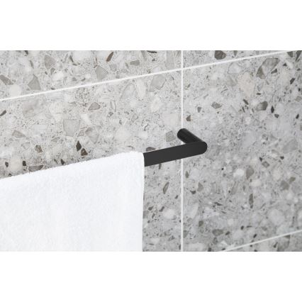 KFA Armatura 864-027-81 - Væghængt håndklædestang 62 cm rustfri/mat sort