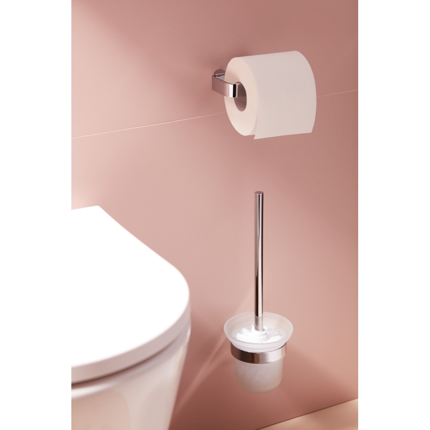 KFA Armatura 864-031-00 - Væghængt toiletbørste skinnende krom