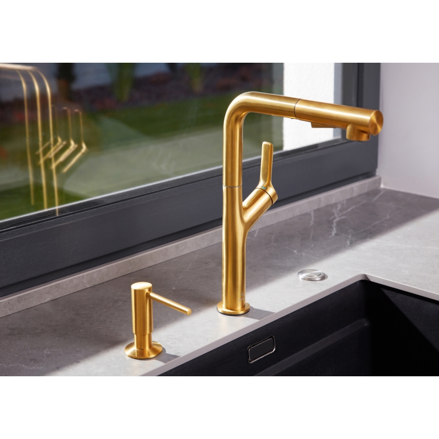 KFA Armatura 990-100-31 - Indbygget sæbedispenser DUERO rustfri/jord guldfarvet