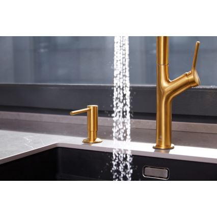 KFA Armatura 990-100-31 - Indbygget sæbedispenser DUERO rustfri/jord guldfarvet