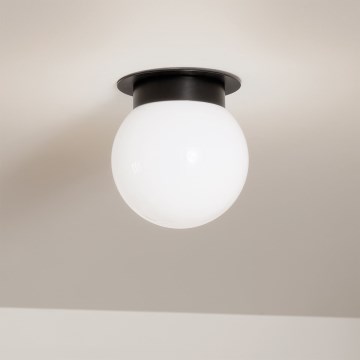 Kichler - ALBERS loftlampe 1xE27/40W/230V, Ø 20,3 cm, sort