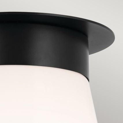 Kichler - Loftlampe ALBERS 1xE27/40W/230V Ø 21,6 cm sort