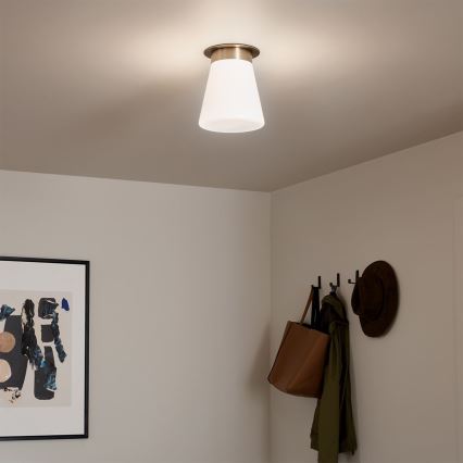 Kichler - Loftlampe ALBERS 1xE27/40W/230V Ø 21,6 cm bronzefarvet