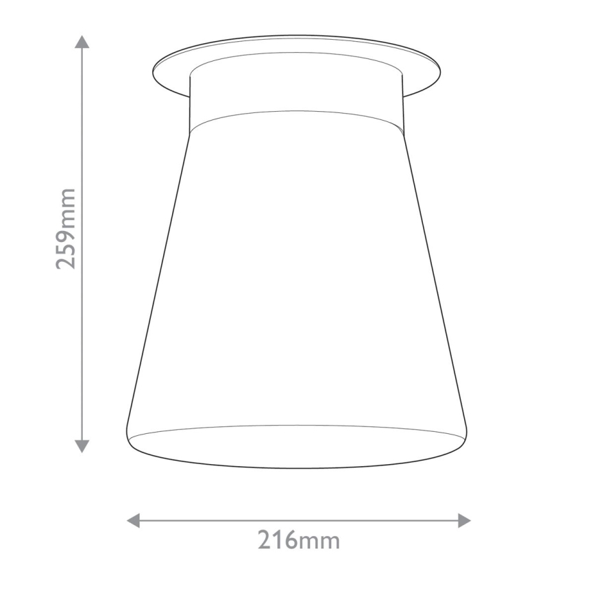 Kichler - Loftlampe ALBERS 1xE27/40W/230V Ø 21,6 cm bronzefarvet