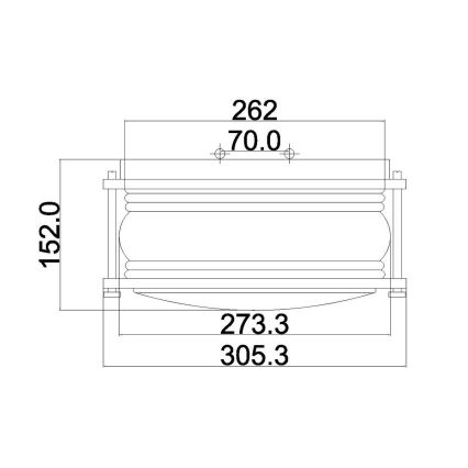 Kichler - Udendørs lampe ASHLANDBAY 1xE27/60W/230V IP44 bronzefarvet