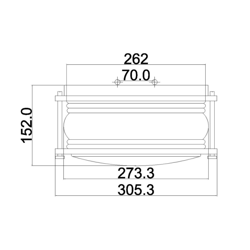 Kichler - Udendørs lampe ASHLANDBAY 1xE27/60W/230V IP44 bronzefarvet