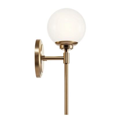 Kichler - LED væglampe til badeværelse BENNO 1xG9/3W/230V IP44 messing