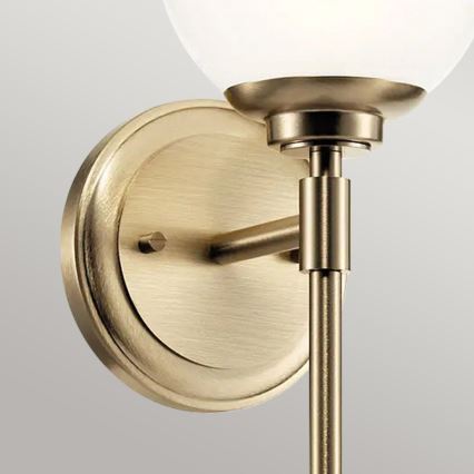 Kichler - LED væglampe til badeværelse BENNO 1xG9/3W/230V IP44 messing