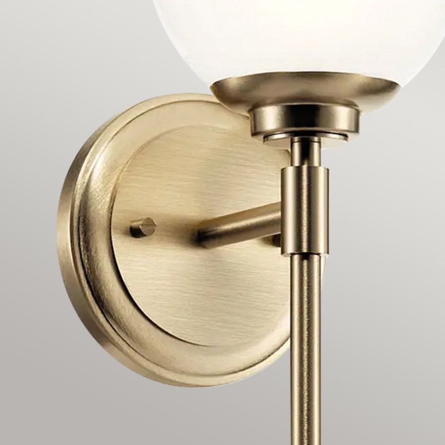 Kichler - LED væglampe til badeværelse BENNO 1xG9/3W/230V IP44 messing