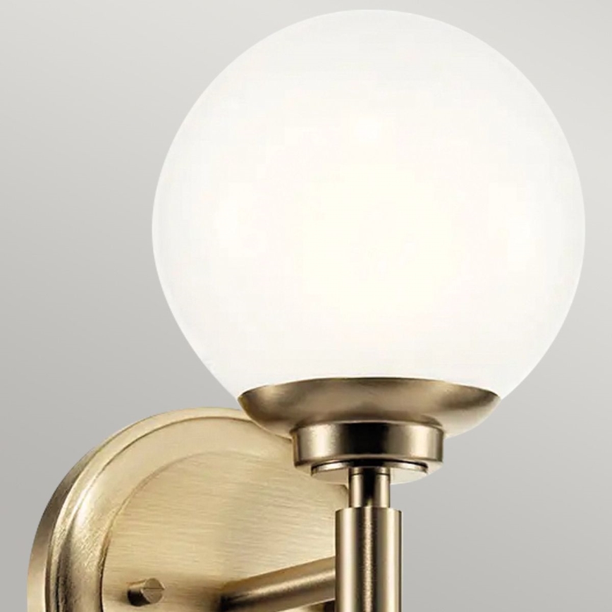 Kichler - LED væglampe til badeværelse BENNO 1xG9/3W/230V IP44 messing