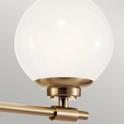 Kichler - LED væglampe til badeværelse BENNO 2xG9/3W/230V IP44 messing