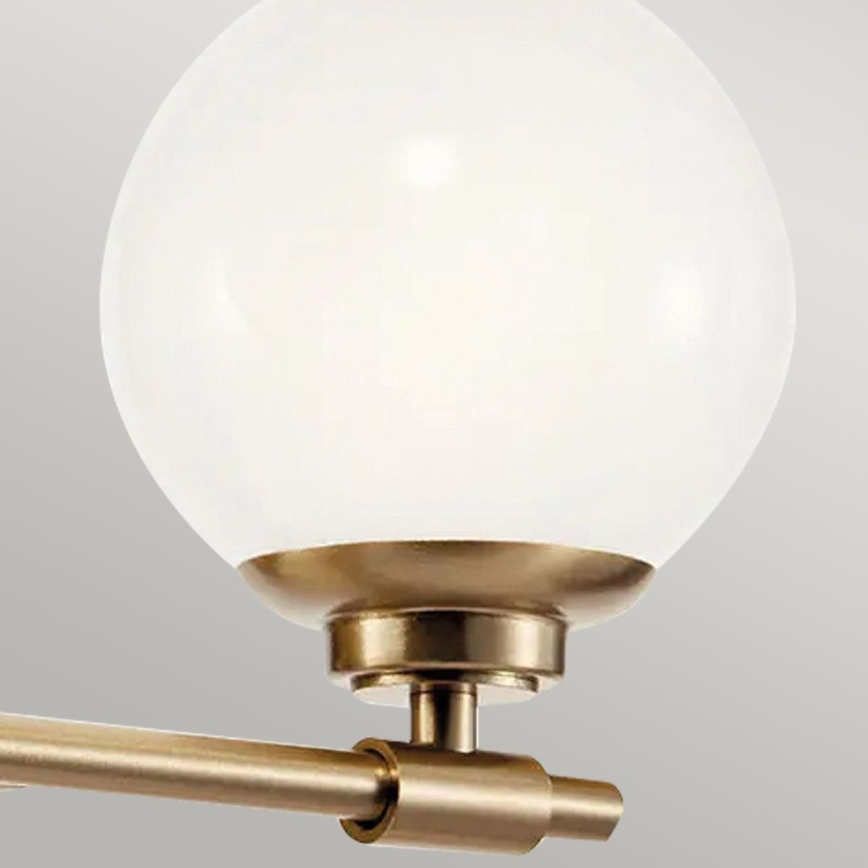 Kichler - LED væglampe til badeværelse BENNO 2xG9/3W/230V IP44 messing