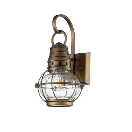 Kichler - Udendørs væglampe BRIDGE POINT 1xE27/60W/230V IP44 messing