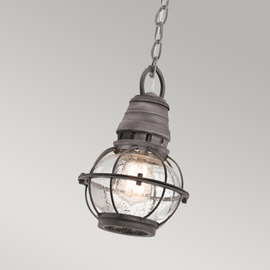 Kichler - Udendørspendel med kædeophæng BRIDGE POINT 1xE27/60W/230V IP44
