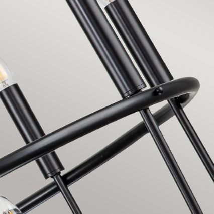 Kichler - Kædeophængt lysekrone CAPITOL HILL 12xE14/40W/230V sort