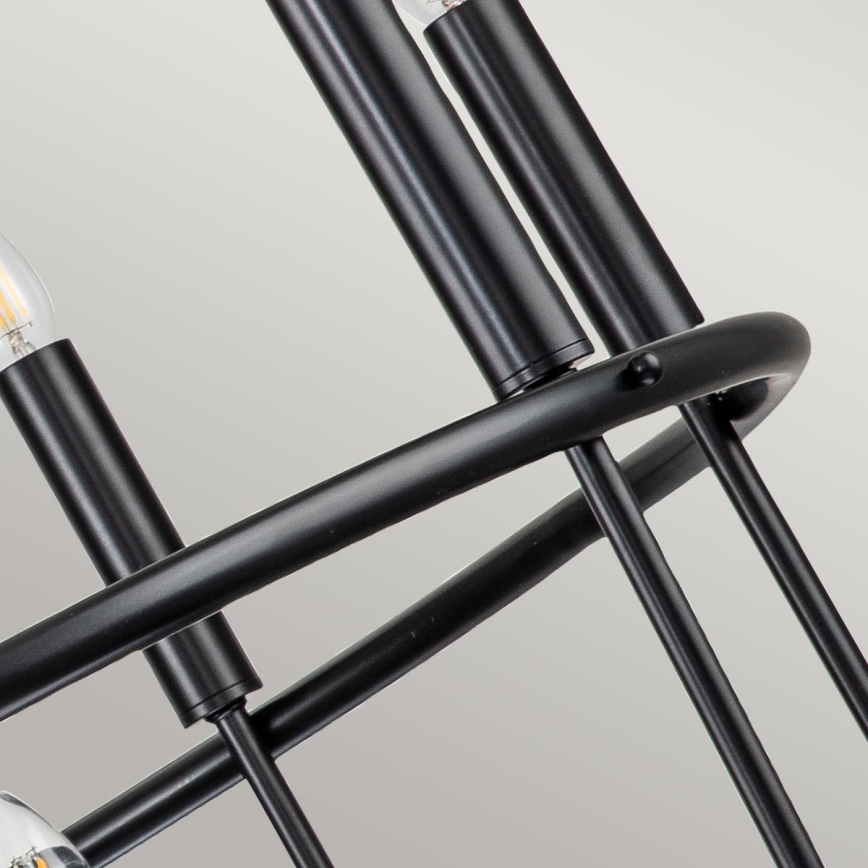 Kichler - Kædeophængt lysekrone CAPITOL HILL 12xE14/40W/230V sort