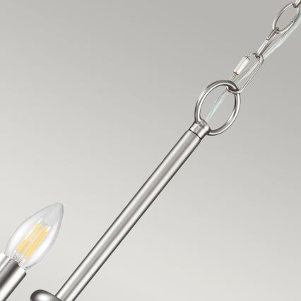 Kichler - Kædeophængt lysekrone CAPITOL HILL 12xE14/40W/230V mat krom