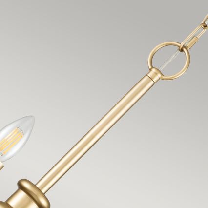 Kichler - Lysekrone med kæde. CAPITOL HILL 12xE14/40W/230V guldfinish