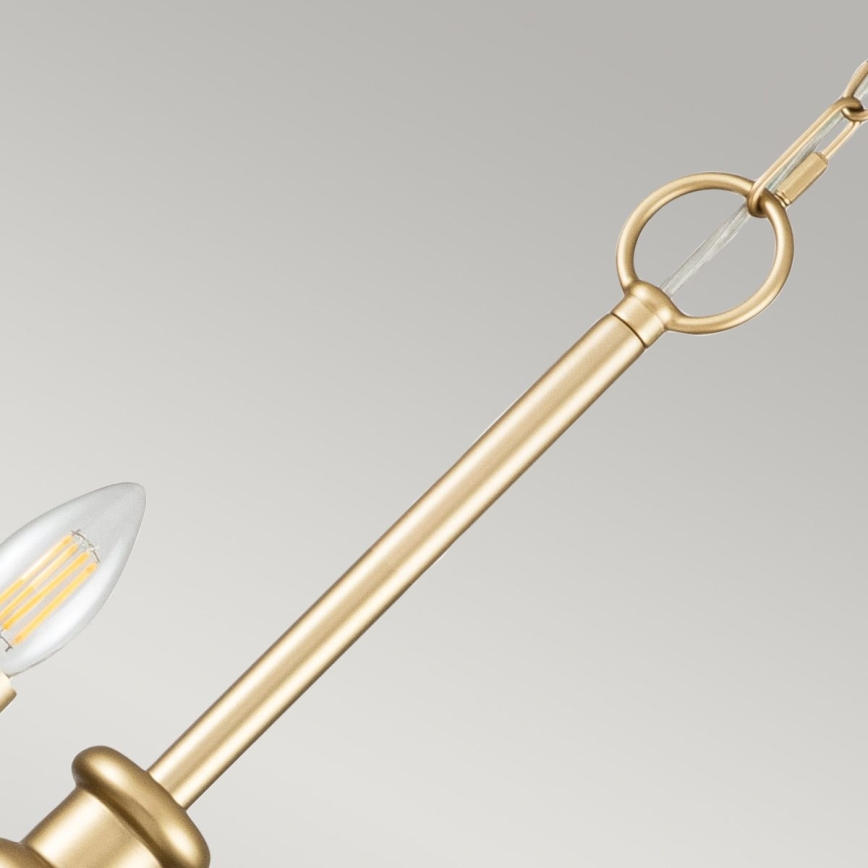 Kichler - Lysekrone med kæde. CAPITOL HILL 12xE14/40W/230V guldfinish