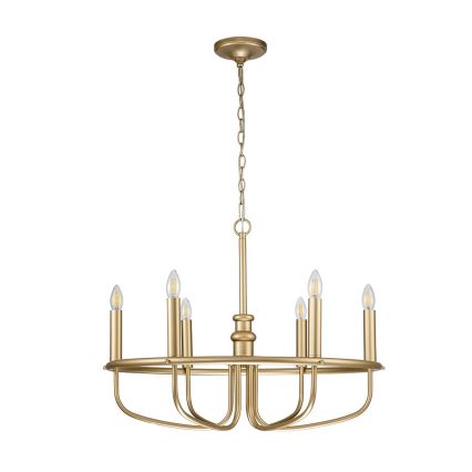 Kichler - Pendel med kædeophæng CAPITOL HILL 6xE14/40W/230V